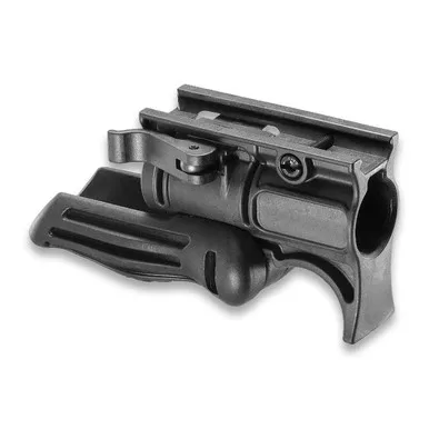 FAB Integrated Folding Foregirip w 1"Flashlight Mount