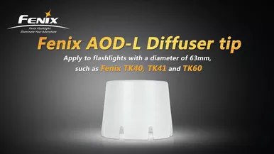 Fenix AOD-L diffuser tip- white, Fits models TK41, TK60
