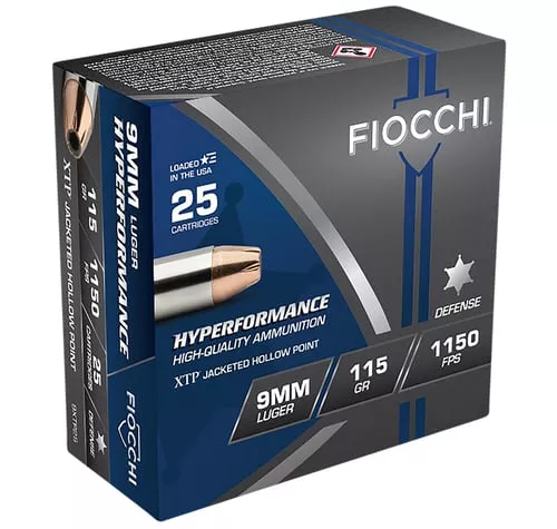 FIOCCHI 9MM 115GR XTP 25/500