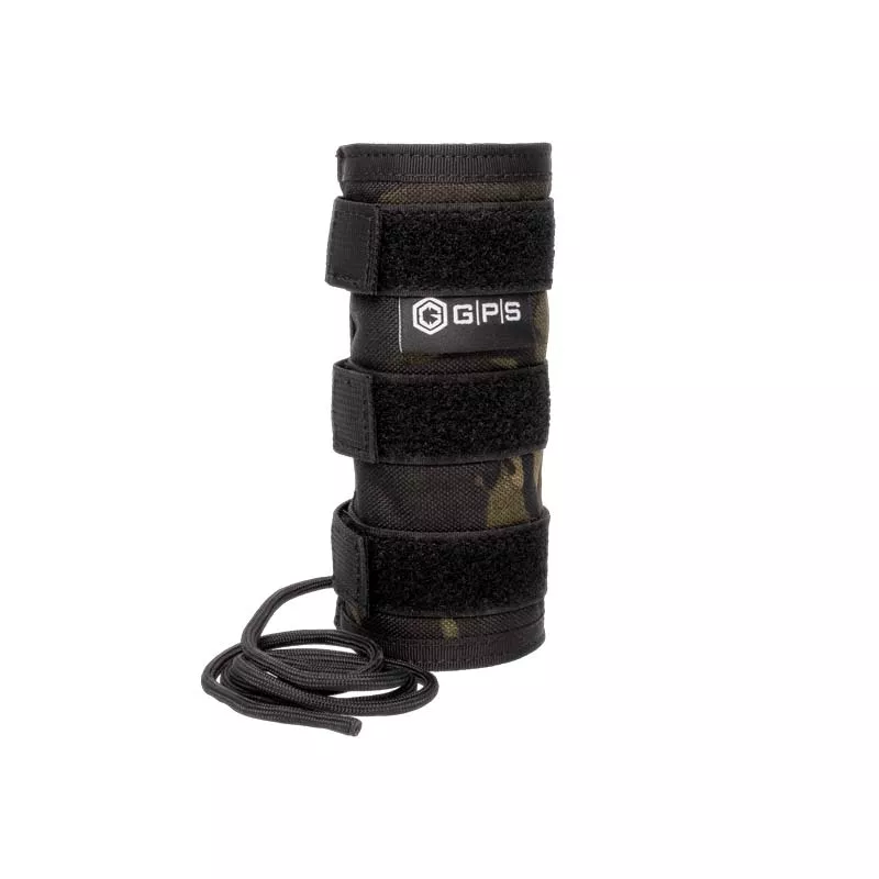 GPS Tactical Suppressor Cover for .22 LR - 5in - Black Multicam
