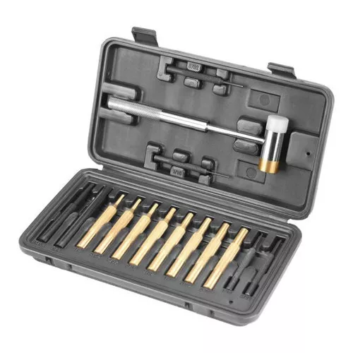 Hammer & Punch Set with Plastic Case by Wheeler