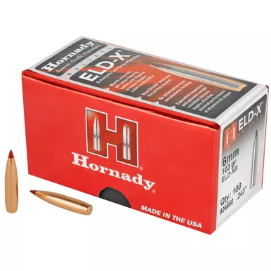 Hornady Bullets 6mm .243" 103gr ELD-X 100/Box