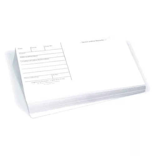 Lightning Powder Latent Print Cards