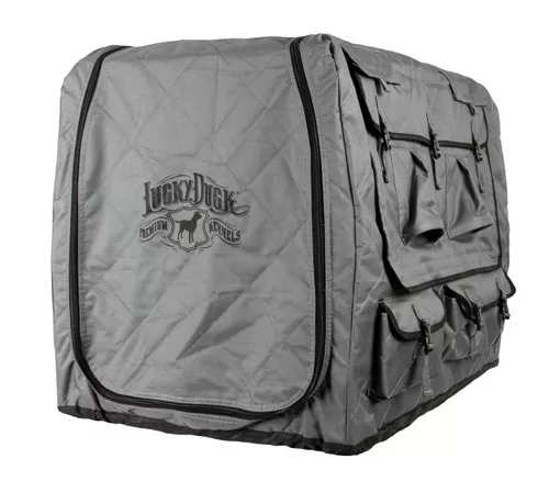 Lucky Duck Kennel Cover- Intermediate Storm Gray