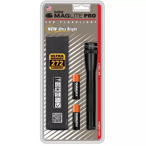 Maglite SP2P Mini Maglite Pro 2 AA-Cell LED Flashlight w/ Holster