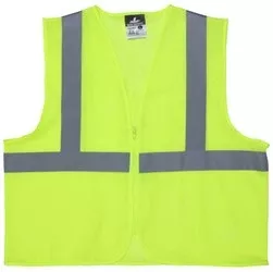MCR Safety Class 2 Mesh Safety Vests - Lime