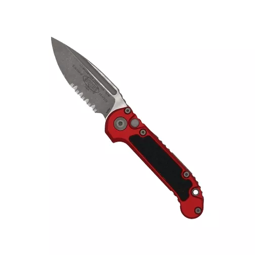 Microtech 1135-11APRD LUDT Gen III S/E Partially Serrated Automatic Folding Knife Red – Apocalyptic