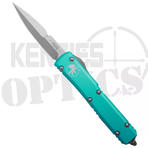 Microtech 120-10TQ Ultratech D/E OTF Automatic Knife Turquoise – Stonewash