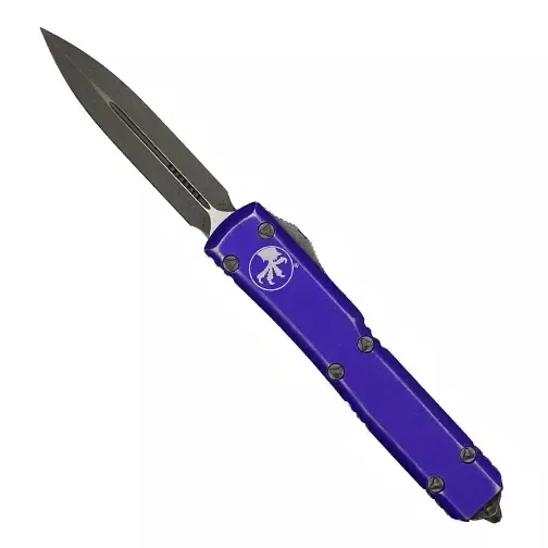 Microtech 122-10DPU Ultratech D/E OTF Automatic Knife Distressed Purple – Stonewash