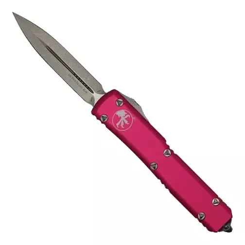 Microtech 122-10PK Ultratech D/E OTF Automatic Knife Pink – Stonewash
