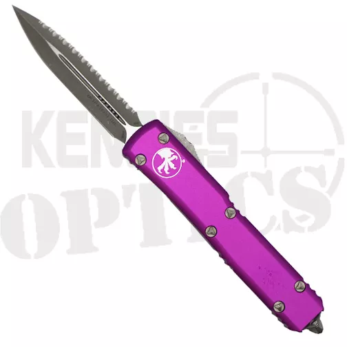 Microtech 122-12APVI Ultratech Fully Serrated D/E OTF Automatic Knife Violet – Apocalyptic