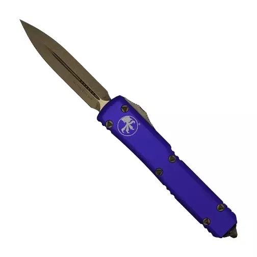 Microtech 122-13PU Ultratech D/E OTF Automatic Knife Purple – Bronze