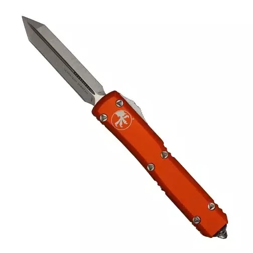 Microtech 223-10OR Ultratech D/E OTF Automatic Knife Orange – Stonewash
