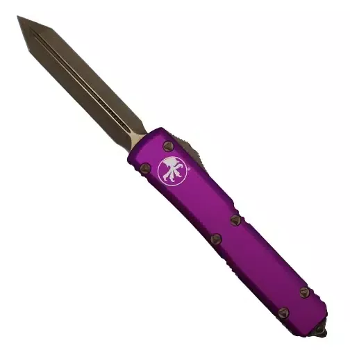 Microtech 223-13APVI Ultratech D/E OTF Automatic Knife Violet – Bronzed Apocalyptic