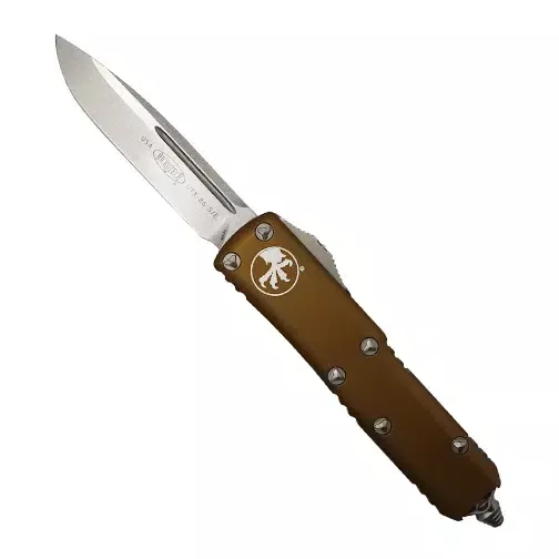 Microtech 231-10TA UTX-85 S/E OTF Automatic Knife Tan – Stonewash