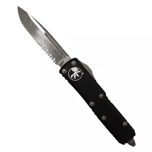 Microtech 231-11AP UTX-85 Partially Serrated S/E OTF Automatic Knife Black – Apocalyptic