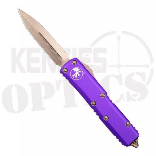 Microtech 232-13PU UTX-85 D/E OTF Automatic Knife Purple – Bronze