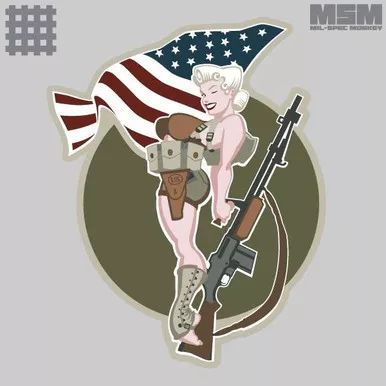 MSM BAR Girl Morale Patch