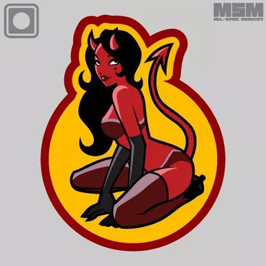 MSM Devil Girl PVC Morale Patch