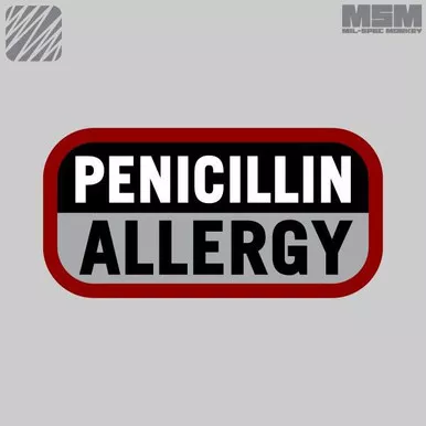 MSM Penicillin Allergy Morale Patch