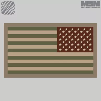 MSM US Flag Reversed Morale Patch