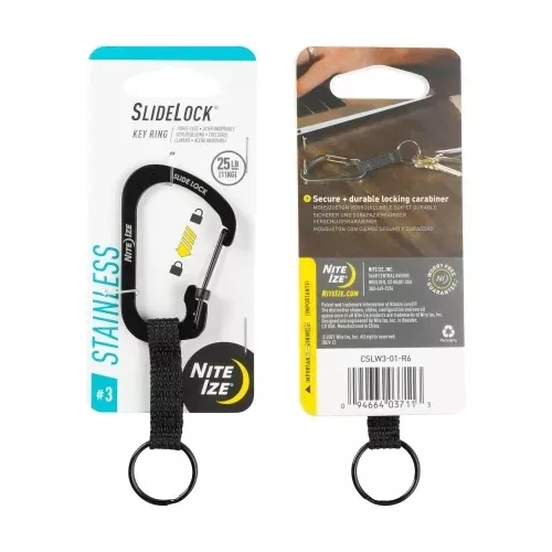 Nite-Ize SlideLock Key Ring - Stainless Steel