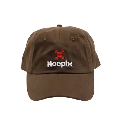 Nocpix Logo Hat – Brown