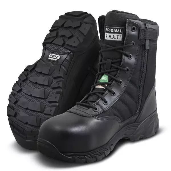 Original S.W.A.T. Classic 9" WP Side-Zip CSA Composite Toe Work Boot | Black | 227201