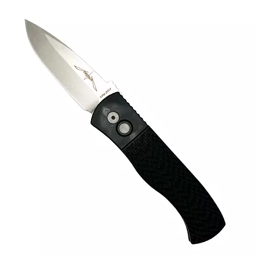 Pro-Tech Knives E7A05 Emerson CQC7 Spear Point Automatic Folding Knife Black – Stonewash