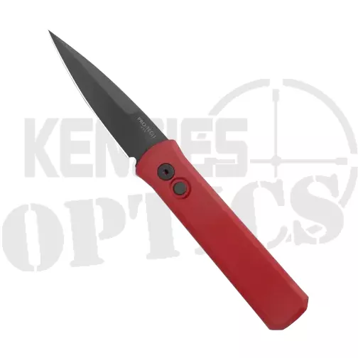 Pro-Tech Knives Godson Spear Point Automatic Knife Red – Black