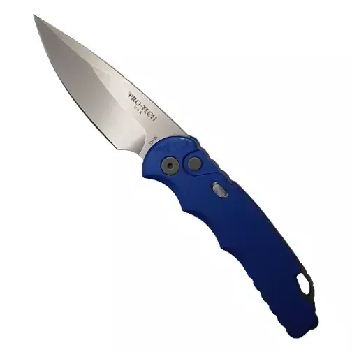 Pro-Tech Knives T501 TR-5 Tactical Response S/E Automatic Folding Knife Blue – Stonewash