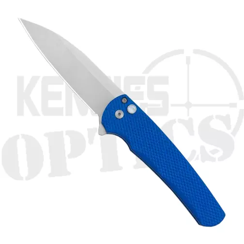 Pro-Tech Malibu Wharncliffe Flipper Knife Blue – Stonewash