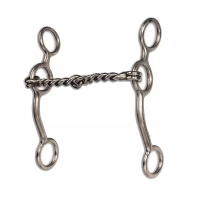 PROFESSIONAL'S CHOICE Performance Long Shank Twisted Wire Snaffle Bit (EQB-414)