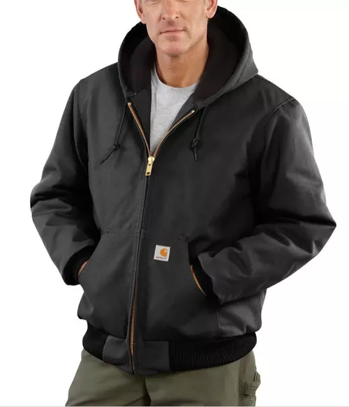 Quilted Flannel-Lined Duck Active Jacket by Carhartt