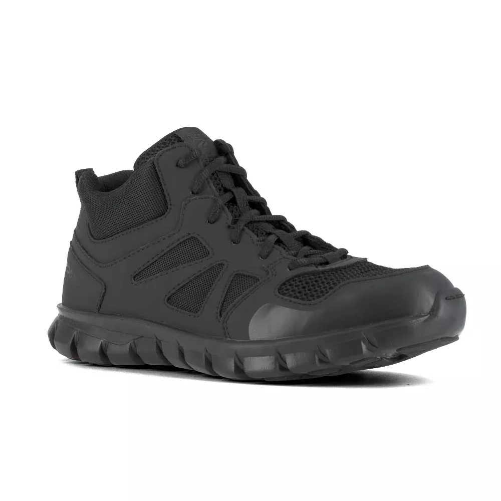 Reebok Sublite Cushion Tactical Mid-Cut w/ Soft Toe - Black