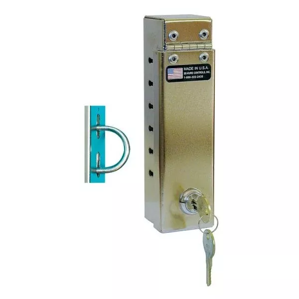 Se-Kure Cable Coat Lock w/ Narrow Slots & U-Bolt