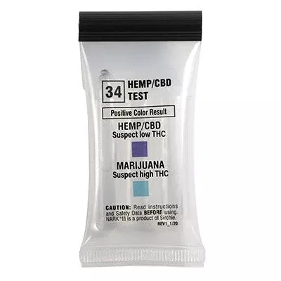 Sirchie NARK II Hemp/CBD Screening Test