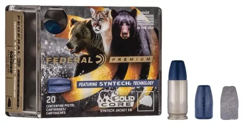 SOLID CORE SYNTECH 357 MAGNUM 180GR SOLID FLAT NOSE 20/BOX