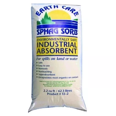 Sphag Sorb Industrial Absorbent, Absorbs 12 gal, 2 ft³ Coverage