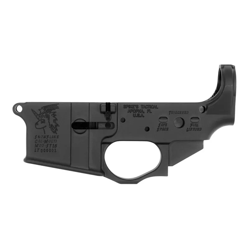 Spikes Tactical Snowflake Stripped Lower Receiver - AR-15