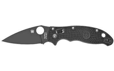 SPYDERCO MANIX 2 LTWT 3.375" BLACK KNIFE