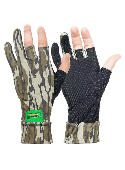 Stretch Fingerless Gloves in Bottomland by Primos