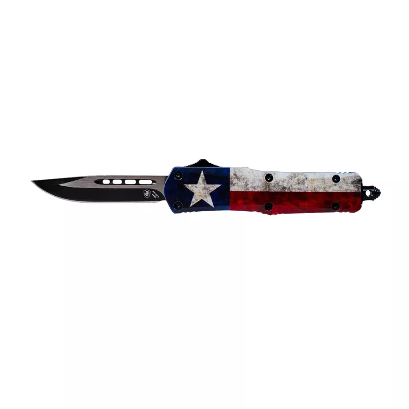 Templar Knife Small Captain Black Drop Point - Automatic OTF Knife