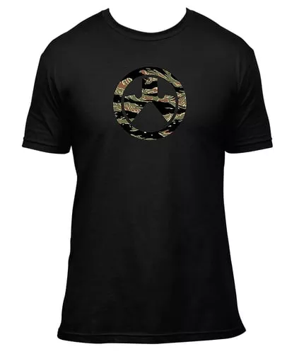 TIGER STRIPE ICN TSHRT BK L |