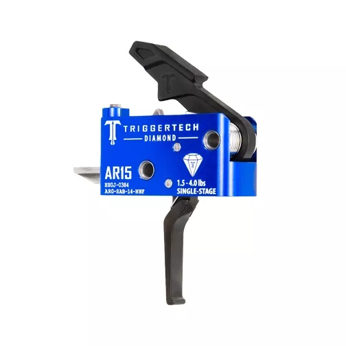 TriggerTech AR-15 Diamond Single Stage Trigger – PVD Black Flat Trigger