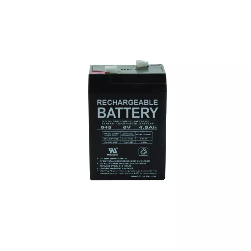Universal Battery 6 Volt Rechargeable Battery - 4.5 AH