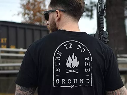 Vertx Burn It Tee | Vintage Black | VTXS0003