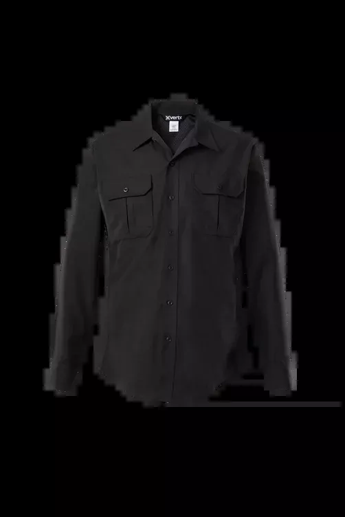 Vertx Men's Phantom LT Ripstop Shirt - LS | Black | VTX8120