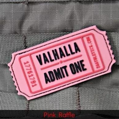 Violent Little Machine Shop Valhalla Admit One Ticket Morale Patch