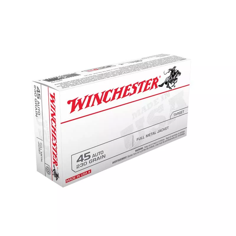 Winchester .45 ACP 230gr FMJ - 50 Rounds